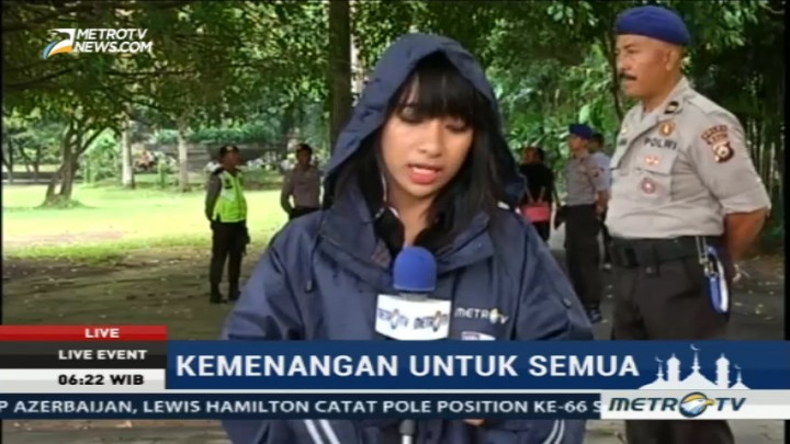 Sempat Diguyur Hujan, Umat Islam di Bali Tetap Laksanakan Salat Id Berjamaah