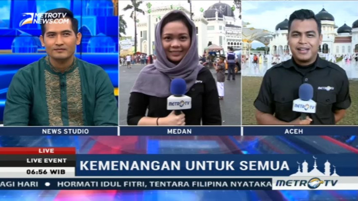 Persiapan Salat Id di Medan dan Aceh