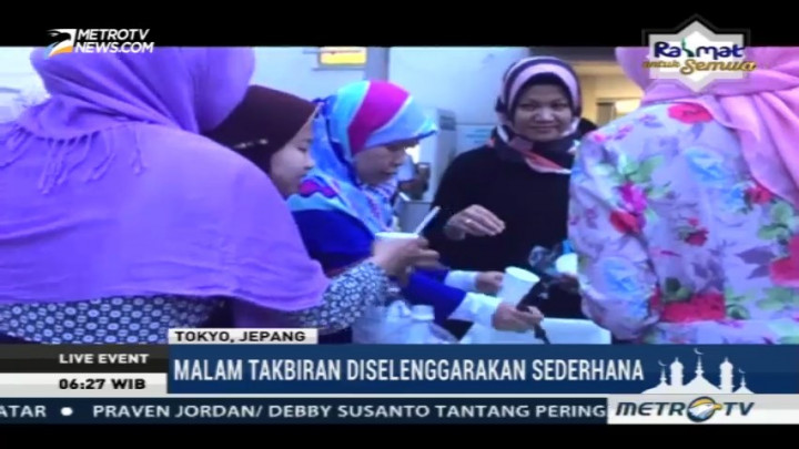 Suasana Malam Takbiran di Tokyo