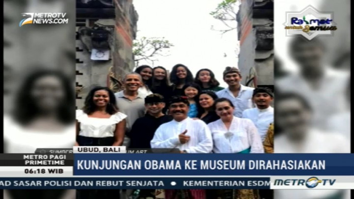 Obama dan Keluarga Kunjungi Agung Rai Museum of Art