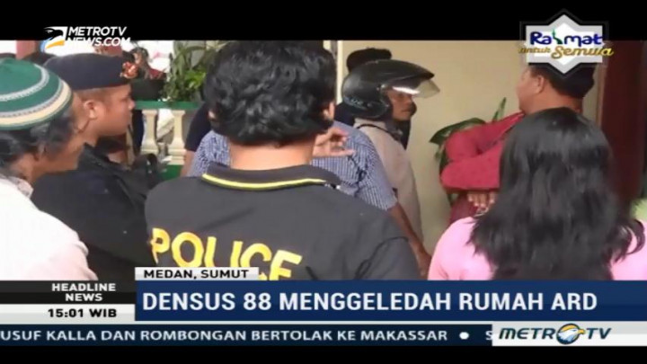Petugas Geledah Rumah Penyerang Polda Sumut