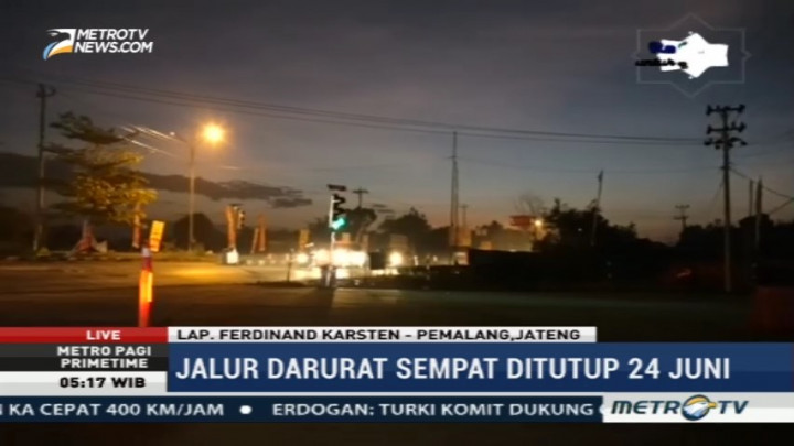 Antisipasi Kemacetan, Jalur Darurat Brebes-Batang Kembali Dibuka