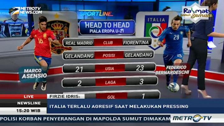 Semi Final Piala Eropa U-21: Spanyol Jadi Momok Buat Italia