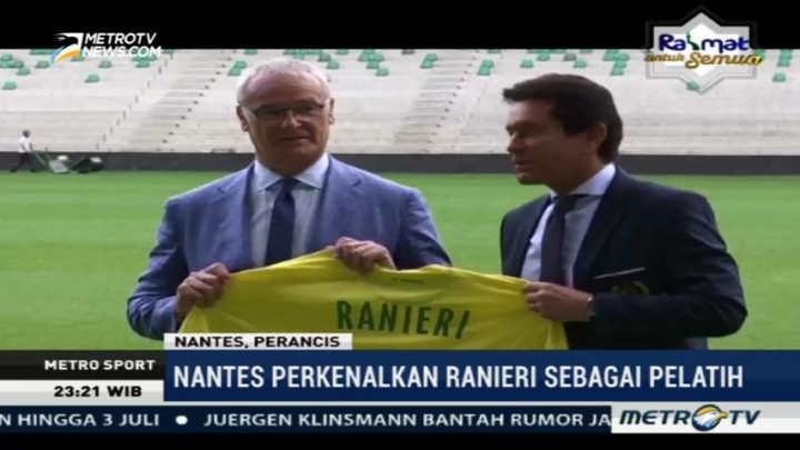 FC Nantes Perkenalkan Claudio Ranieri Sebagai Pelatih Baru