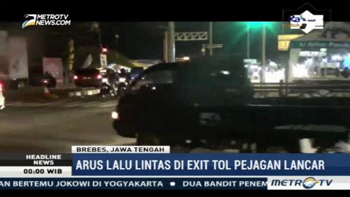 Arus Lalin di Exit Tol Pejagan Ramai Lancar