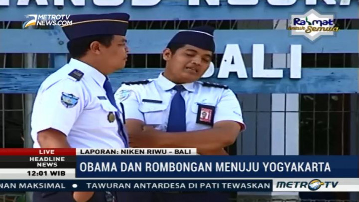 Siang ini, Barack Obama akan Bertolak ke Yogyakarta