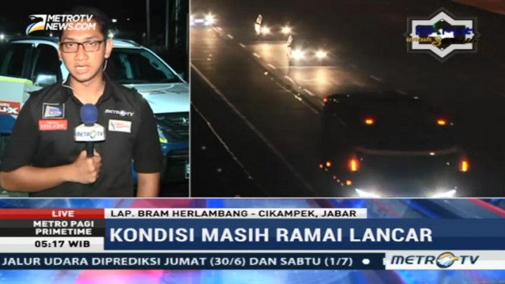 Lalu Lintas di Cikampek Ramai Lancar