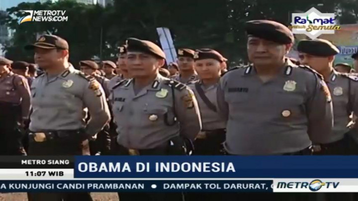 Polda Metro Jaya Gelar Apel Pengamanan Kunjungan Obama