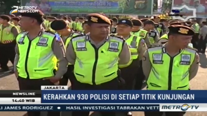 Polri Kerahkan 930 Personel di Setiap Titik Kunjungan Obama di Jakarta