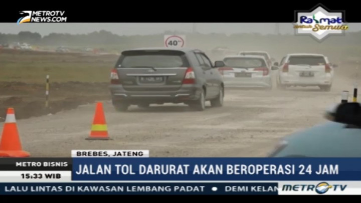Jalur Tol Darurat Brebes-Batang Dibuka