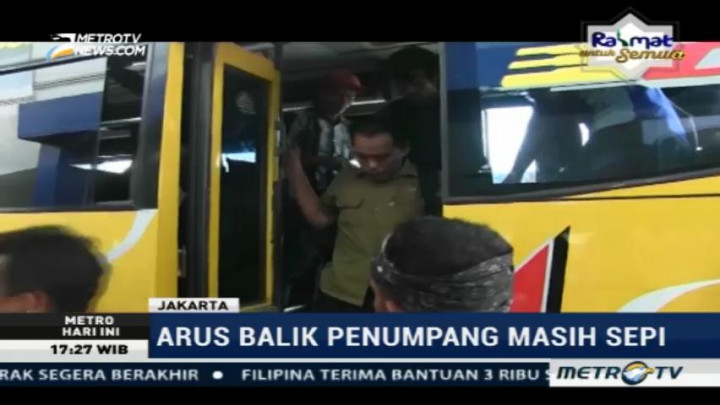 Terminal Pulogebang Masih Sepi Arus Balik