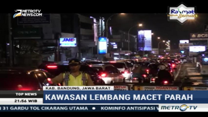 Kawasan Lembang Macet Parah, Sistem Satu Arah Diberlakukan