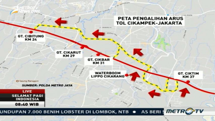 Ini Jalur Alternatif Tujuan Cikampek-Jakarta