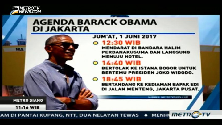 Ini Agenda Obama Selama di Jakarta