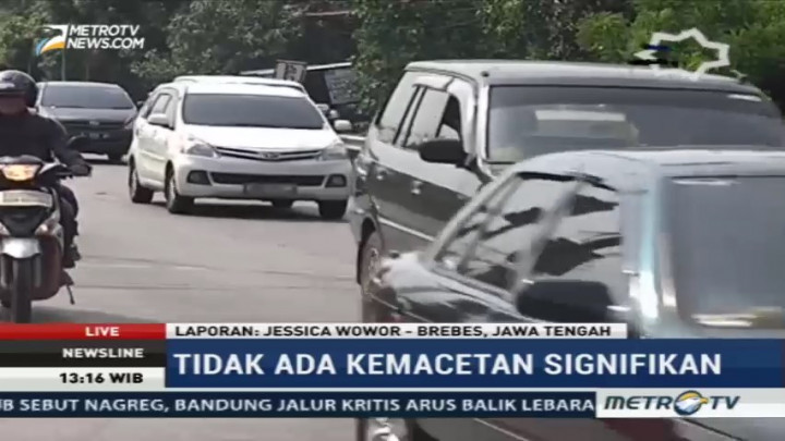 Arus Lalin di Jalur Pantura Brebes Terpantau Ramai Lancar