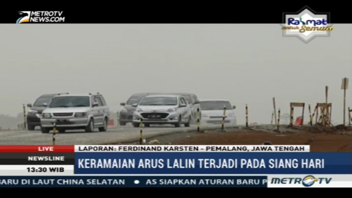 Arus Lalin di Jalur Darurat Brebes-Batang Ramai Lancar