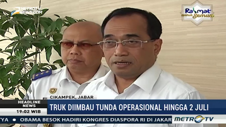 Menhub Imbau Penghentian Operasional Truk Hingga 2 Juli