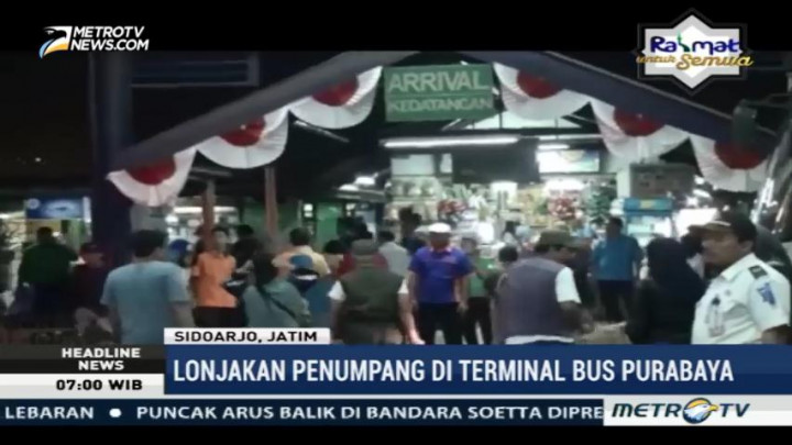 Arus Balik di Terminal Purabaya Melonjak Tajam