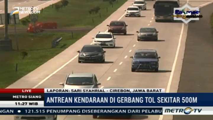 Arus Balik, Tol Palimanan Ramai Lancar
