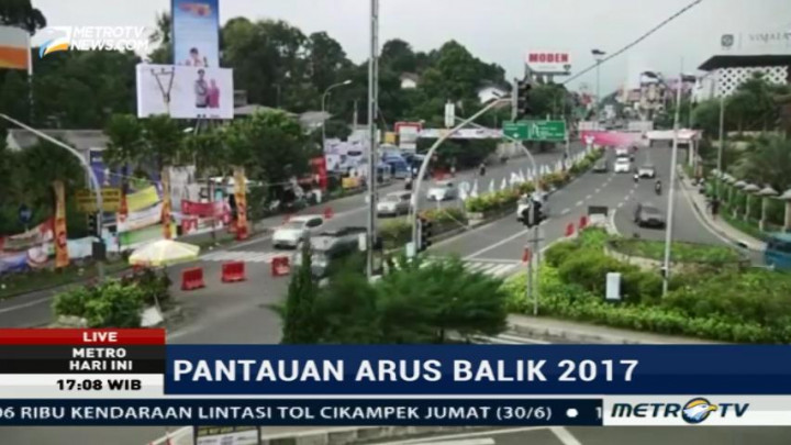 Arus Balik di Simpang Gadog Masih Lengang