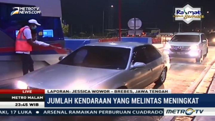 Arus Balik di Gerbang Tol Brebes Timur Sepi