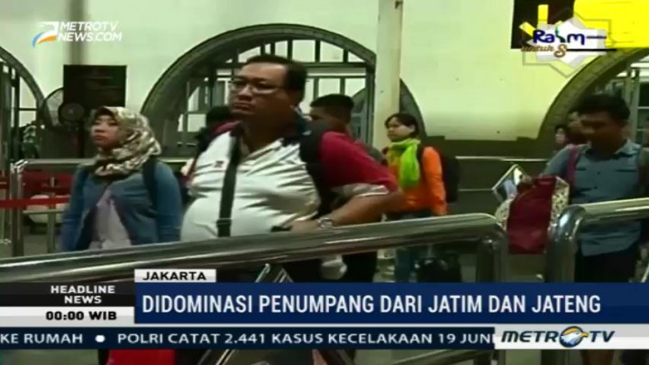 H+5 Lebaran, 25 Ribu Lebih Pemudik Tiba di Stasiun Senen