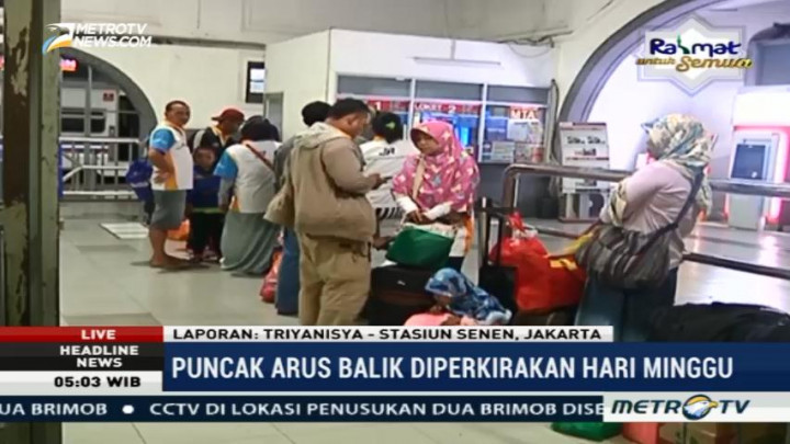 Diprediksi 24 Ribu Pemudik akan Tiba di Stasiun Pasar Senen