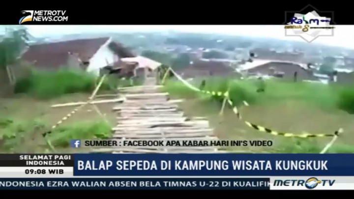 Balap Sepeda di Kampung Wisata Kungkuk