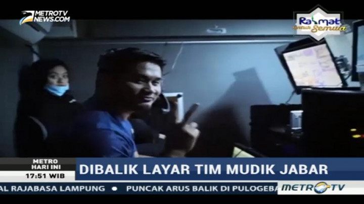 Di Balik Layar Tim Monitor Mudik Metro TV Jabar
