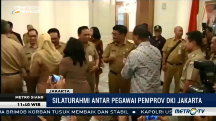 PNS DKI Jakarta Halalbihalal di Balai Kota
