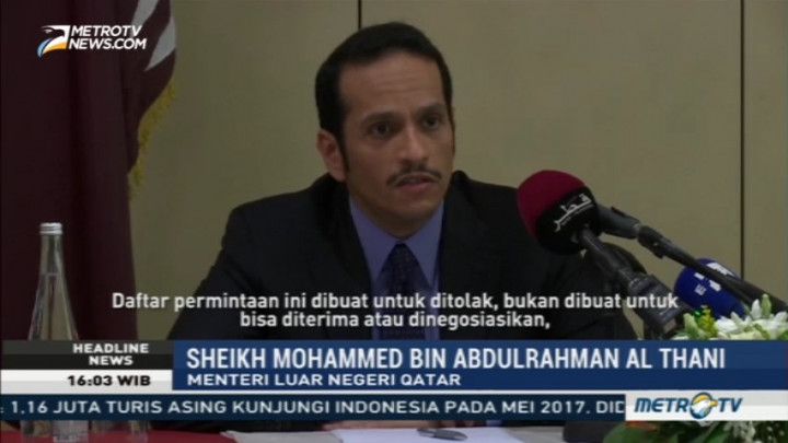 Qatar Tolak Tuntutan Negara-negara Teluk