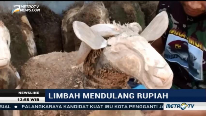 Uniknya Miniatur Hewan dari Limbah Akar Bambu