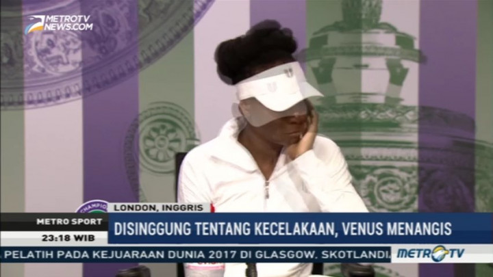 Disinggung Tentang Kecelakaan, Venus Williams Menangis