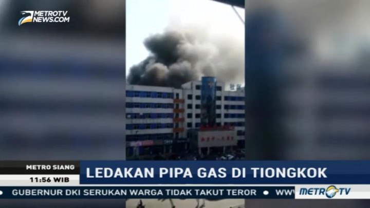 Ledakan Pipa Gas di Tiongkok Tewaskan Lima Orang