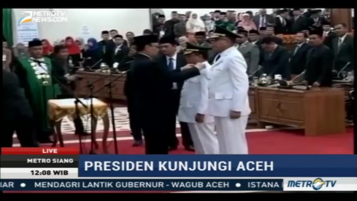 Presiden Hadiri Pelantikan Gubernur-Wakil Gubernur Aceh