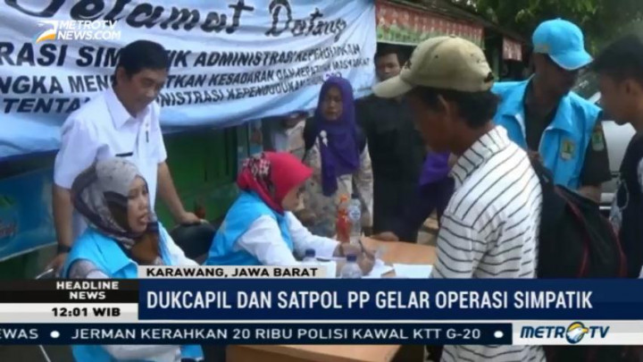 Dukcapil Karawang Gelar Operasi Simpatik Kependudukan