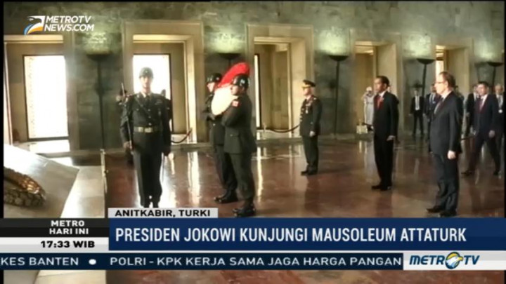 Jokowi Kunjungi Mausoleum Attaturk
