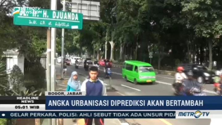 Angka Urbanisasi di Bogor Diprediksi Bertambah