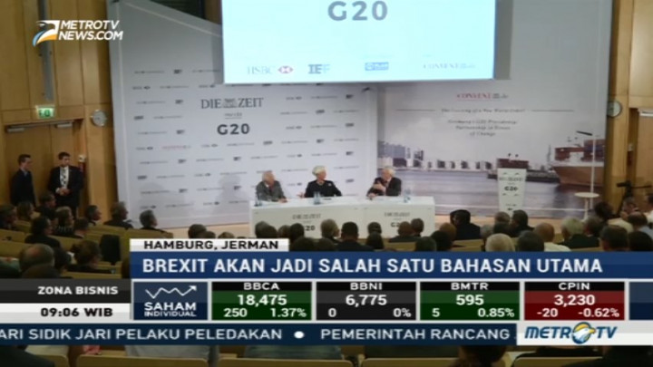 Proteksionisme AS dan Brexit akan Jadi Bahasan di KTT G20