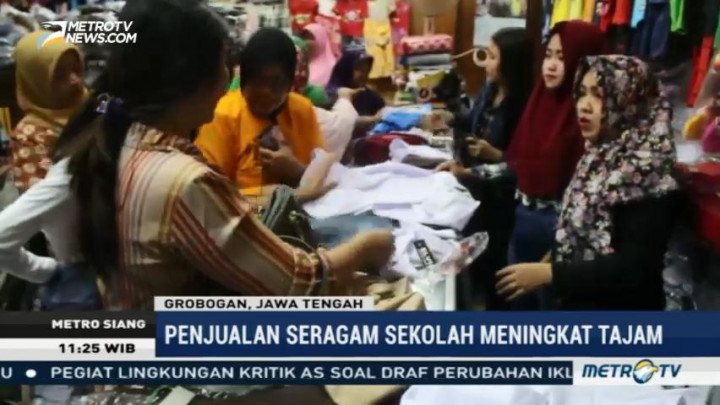 Omzet Penjualan Seragam Sekolah di Grobogan Naik 50%