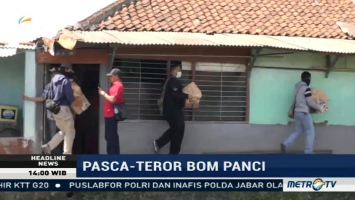 Puslabfor Bawa Barang Bukti dari Kontrakan Perakit Bom Panci