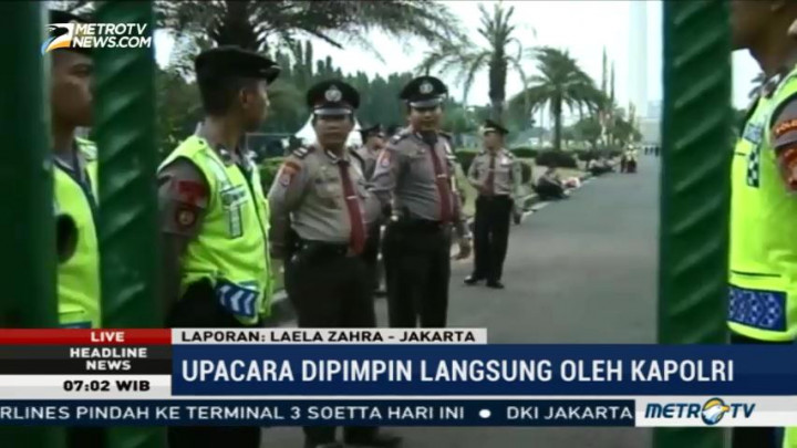 Upacara Peringatan HUT Bhayangkara ke-71 Digelar di Monas