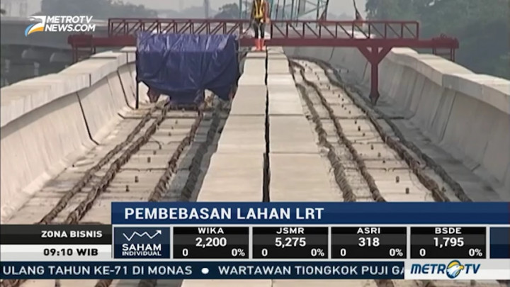 Pembebasan Lahan Proyek LRT Ditargetkan Rampung Bulan Ini