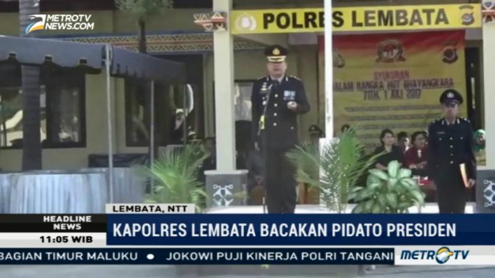 Ratusan Anggota Polisi dan TNI di Lembata Ikuti Apel Peringatan HUT Bhayangkara