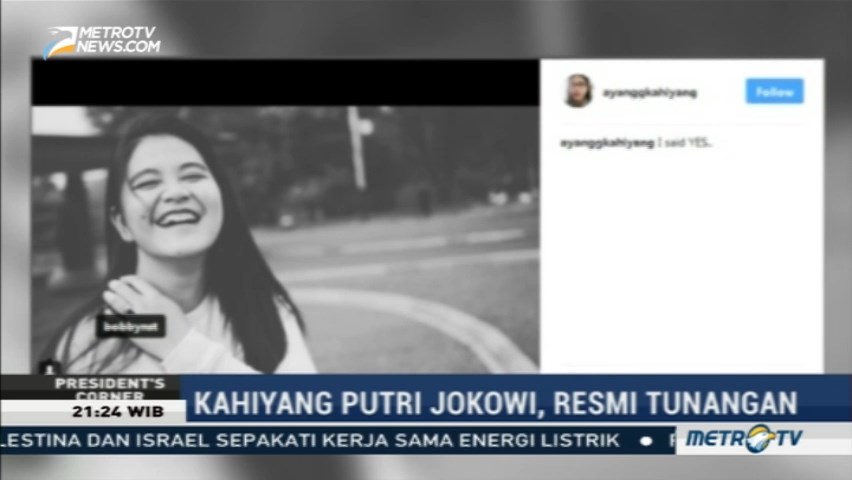 Kahiyang Putri Jokowi Resmi Tunangan
