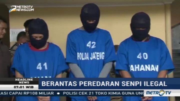 Polda Jateng Ungkap Jaringan Pengedar Senpi Ilegal