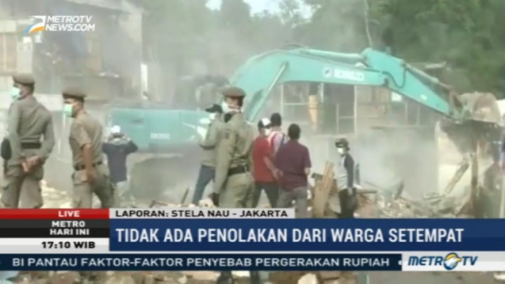 Penggusuran Bukit Duri Selesai dengan Lancar