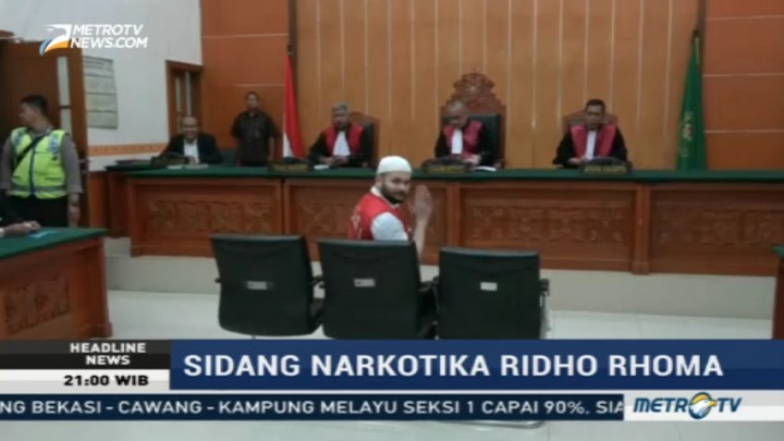 Bacakan Eksepsi, Ridho Rhoma Berharap Direhabilitasi