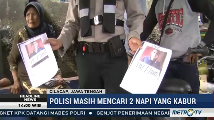 Dua Napi Lapas Nusakambangan Kabur