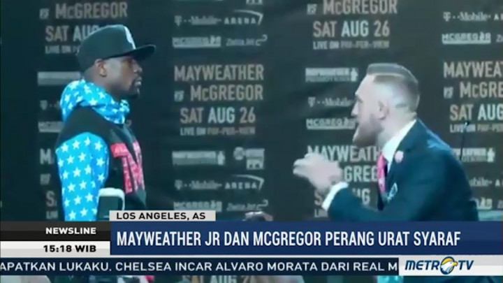 Jumpa Perdana, Mayweather vs McGregor Saling Ejek